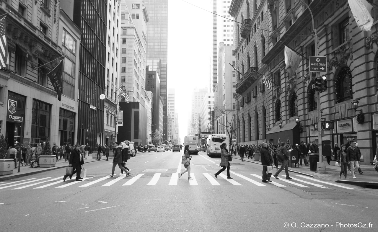 Scène de rue à New York City